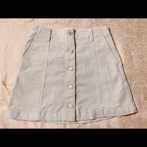 Forever 21 light blue corduroy skirt